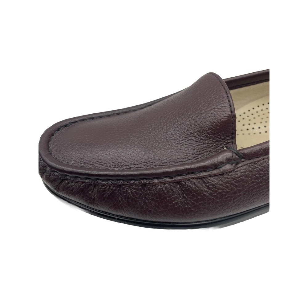 NWOB SAS Brown‎ Leather Mary Jane Tri Pad Wedge Sandals Women's Size 9.5 N NEW - Picture 4 of 10